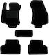 Luxury Quality Carpet Car Mats Black Compatible Opel Zafira A 5-Seater Model 1999-2005 Set of 5