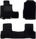 Luxury Quality Carpet Mats Black Compatible with Honda CR-V 3rd Gen Model 2006-2011 3pcs