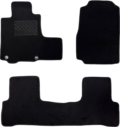 Luxury Quality Carpet Mats Black Compatible with Honda CR-V 3rd Gen Model 2006-2011 3pcs