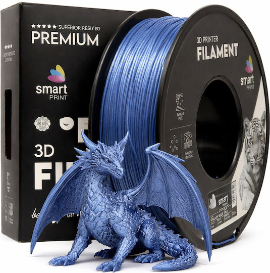 Pla Filament 3d Printer Smart Print 1 Kg 1.75 Mm Sparkling Particles Galaxy Blue