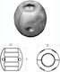 Ανόδιο Άξονα Αυγό O19 25,4mm