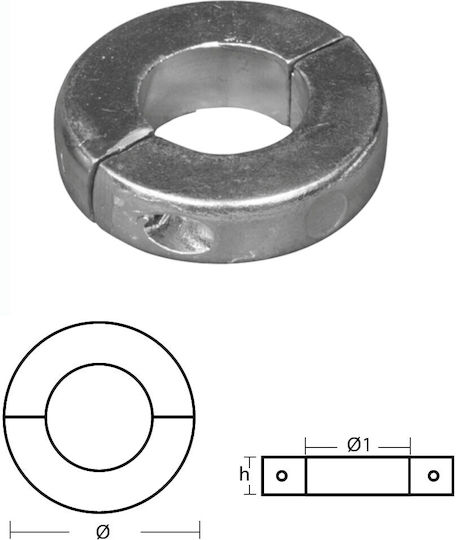 Ανόδιο Άξονα Kολάρο Slim Φ25,4mm-1