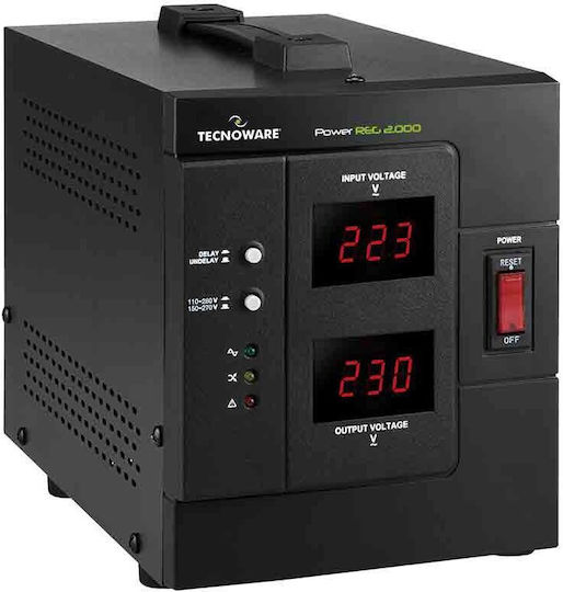 Tecnoware Stabilizer Tecnoware 2000va Voltage Stabilizer Single-phase 2 Schuko Sockets