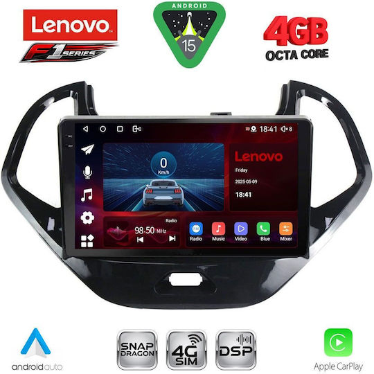 Lenovo Car Audio System for Ford Ka 2017 (Bluetooth/USB/WiFi/GPS/Apple CarPlay/Android Auto) with 9" Touch Screen