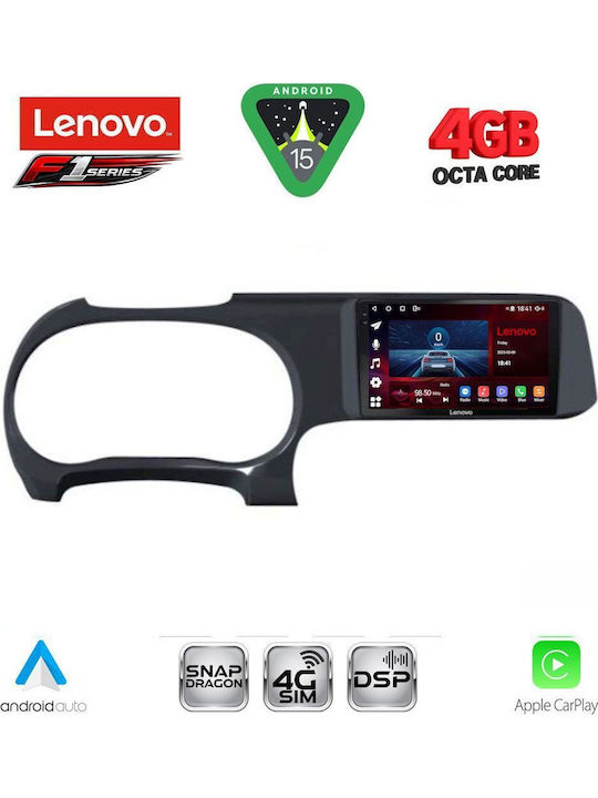 Lenovo Car Audio System for Hyundai i10 2020 (Bluetooth/USB/WiFi/GPS/Apple CarPlay/Android Auto) with 9" Touch Screen