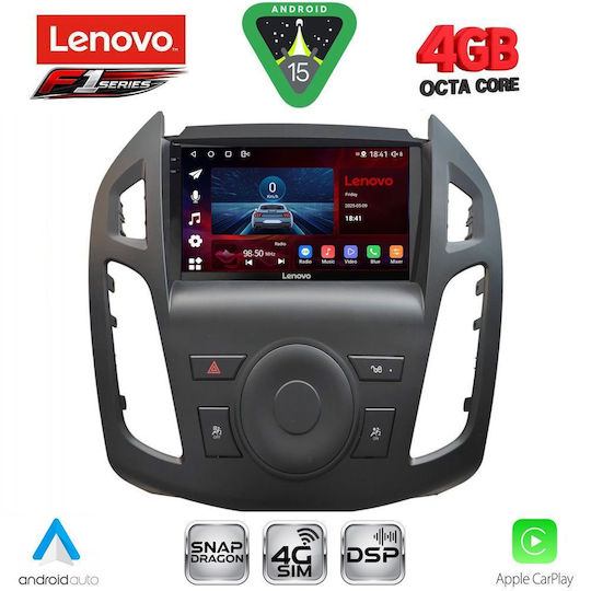 Lenovo Ηχοσύστημα Αυτοκινήτου για Ford Transit Connect 2013-2018 (Bluetooth/USB/WiFi/GPS/Apple-Carplay/Android-Auto) με Οθόνη Αφής 9"