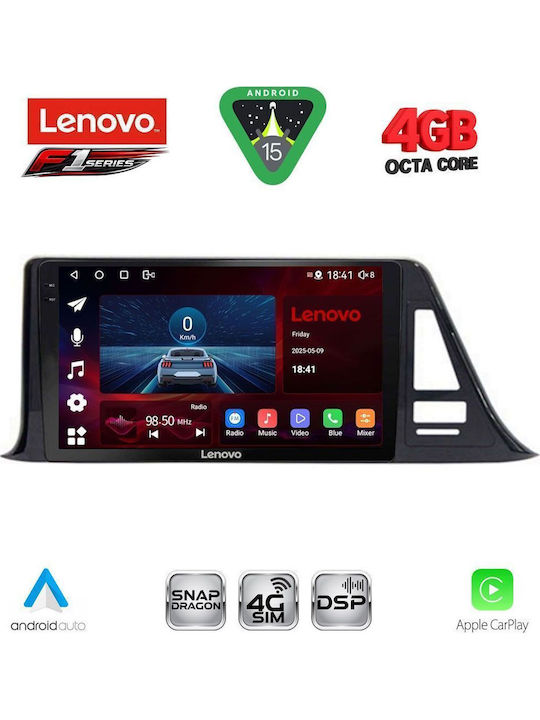 Lenovo Car Audio System for Toyota C-HR 2017-2023 Bluetooth USB WiFi GPS Apple CarPlay Android Auto with 9" Touch Screen