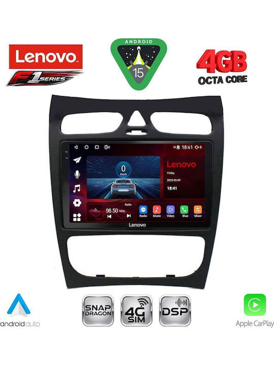 Lenovo Car Audio System for Mercedes-Benz CLK Class 2000-2004 (Bluetooth/USB/WiFi/GPS/Apple CarPlay/Android Auto) with 9" Touch Screen