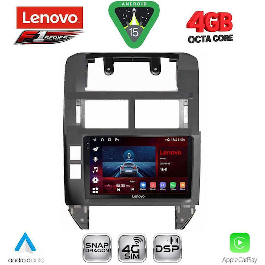 Lenovo Car Audio System for Volkswagen Polo 2002-2009 Bluetooth USB WiFi GPS Apple CarPlay Android Auto with 9" Touch Screen