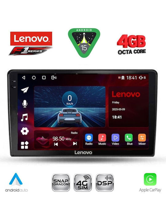 Lenovo Car Audio System for Alfa Romeo Mito 2008-2018 Bluetooth USB WiFi GPS Apple CarPlay Android Auto with 9" Touch Screen