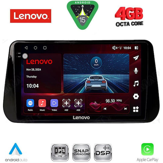 Lenovo Car Audio System for Hyundai iX45 / Santa Fe 2021-2023 (Bluetooth/USB/WiFi/GPS/Apple CarPlay/Android Auto) with 10" Touch Screen