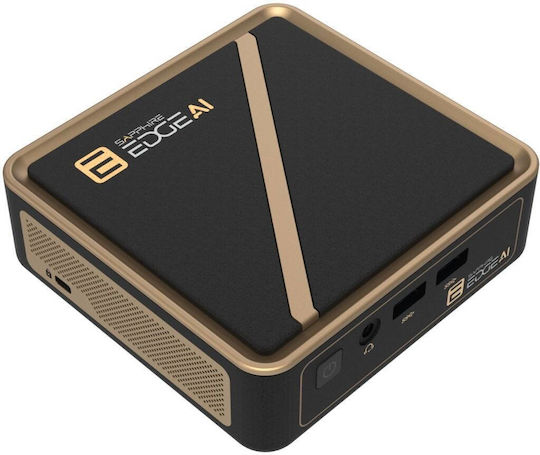 Sapphire Mini Pc Sapphire Edge Ai 340 Amd Ryzen 5 340 2.5 Gigabit 117x111x30mm Black Gold