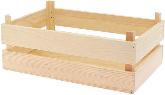 Beauty Home Garden Decoration Wooden Crate 10x30x20cm 79442-4db7f2e5