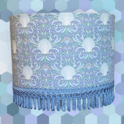 Lamp Shade Blue Cells Dimensions 35*25