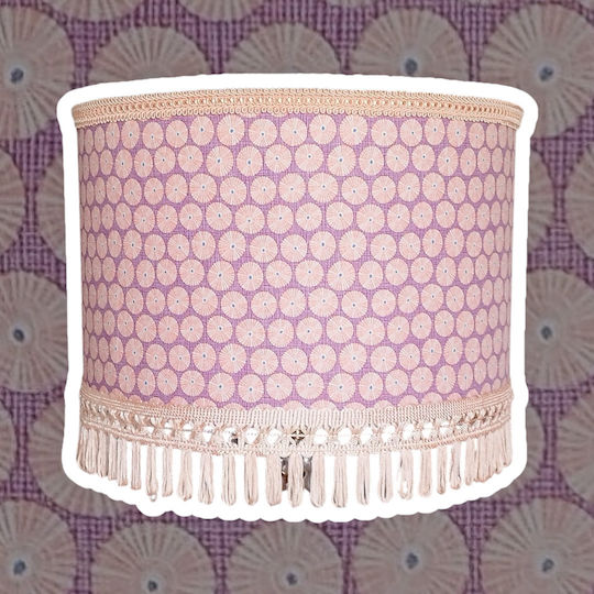 Καπέλο Φωτιστικου Purple Daises Διαστάσεις 35*25