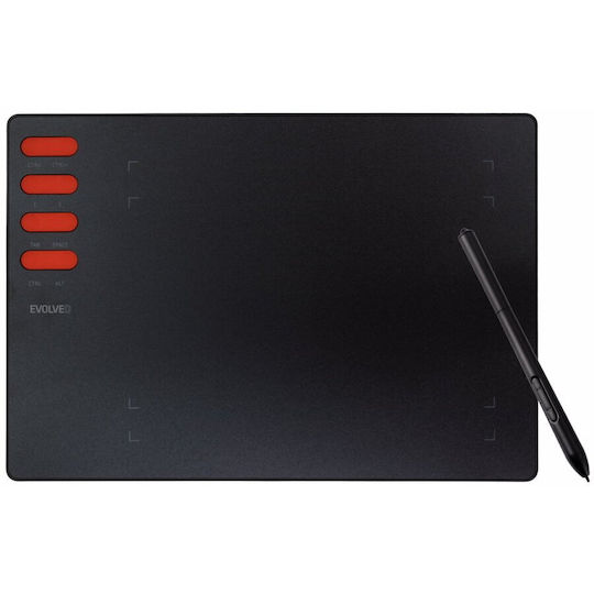 Evolveo Tabletă Grafică Evolveo Gfk-t8 Opt Butoane Programabile Grafico T8 Fără Ecran Negru Multicolor