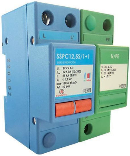 Elvhx Spd T1+t2 Αντικεραυνικό Πίνακα Τύπου T1 / T2