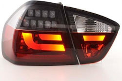 Rücklichter LED BMW Serie 3 E90 Limousine Schwarz Rot 2 Stück