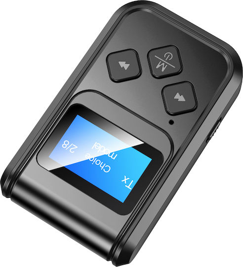 Mintech T-15 Bluetooth Адаптер Предавател Ресийвър Дисплей Батерия 8 Часа Автономия Bt5