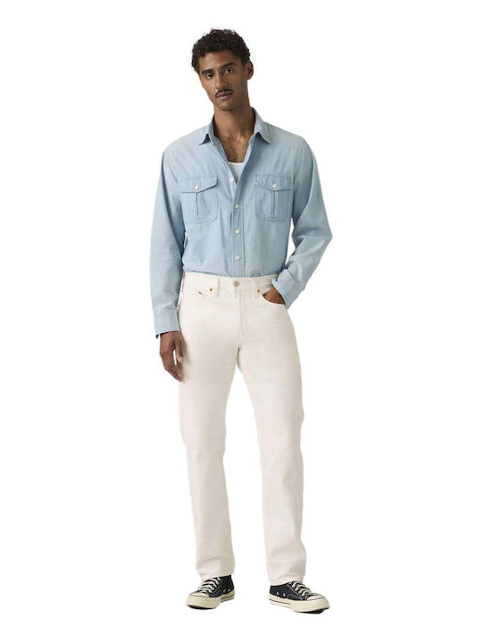 Levi's 502 Ανδρικό Παντελόνι Τζιν Sta White Paper