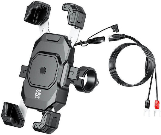 Kewig M11g2-a New Gen Aluminum Motorcycle Phone Mount Usb-c Pd 30w & Qi 15w – Ip66 Waterproof
