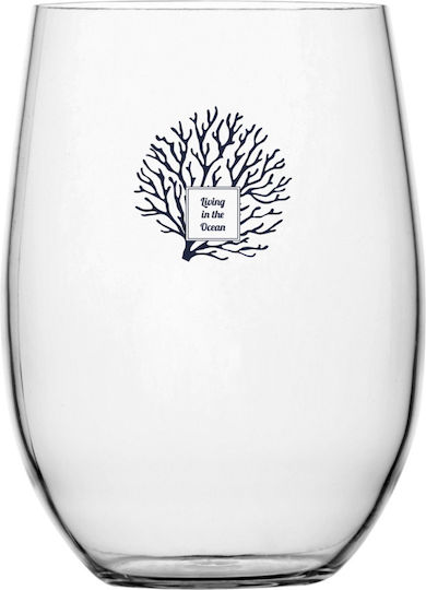 Marine Business Set Glasses Cocktail/Drinking White Wine made of Plastic in Blue Colour 6 Pieces
