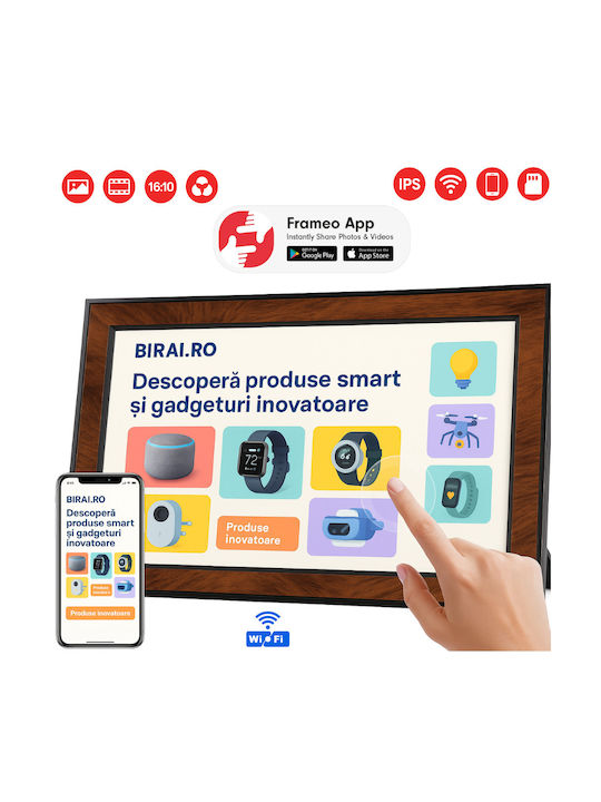 Birai Y101 10.1" Digital Photo Frame Wifi Touch Hd Ips 64gb Android 1080p Multi-user Brown Birai Y101 10.1" Digital Photo Frame Wifi Touch Hd Ips 64gb Android 1080p Multi-user Brown