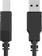 Force Power Usb-B-Stecker Zu Usb-A-Stecker 2.0 Kabel Drucker 1,5m Schwarz