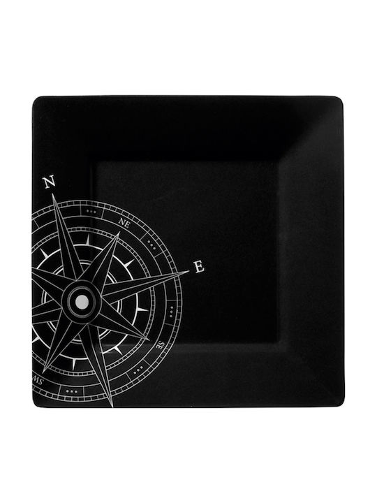 Marine Business Square Dessert Serving Plate from Melamine 6 Pieces