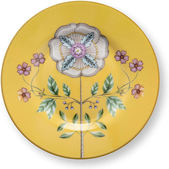 PiP Studio Petit Four Πιάτο Ρηχό Κίτρινο