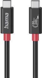 Кабел Hama Type-C 1 м 240W Черен 200799