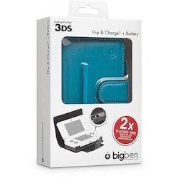 Baterie Nintendo 3DS 2000mAh + Husă de Protecție Albastră + Stylus