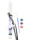 Handgefertigte Beduftete Osterkerze Junge Dinosaurier Beige Quadratische 30cm