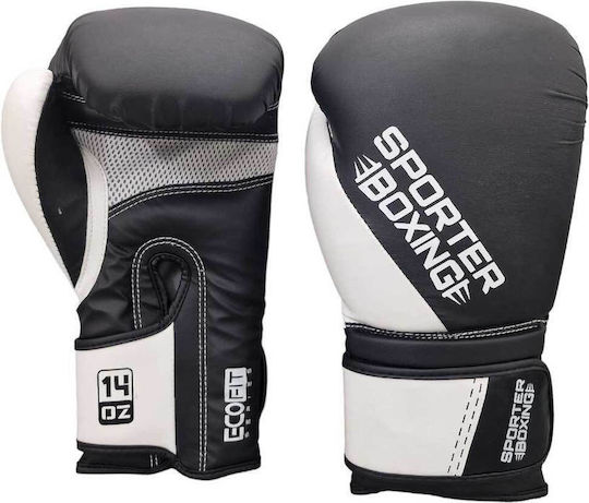 Sporter Boxing Γάντια Πυγμαχίας για Αγώνα Μαύρα