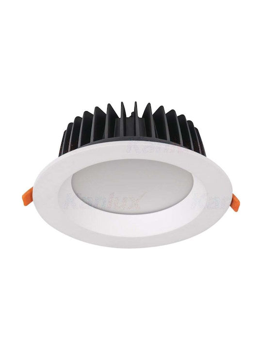 Kanlux Ceiling Bathroom Light White with Integrated LED
