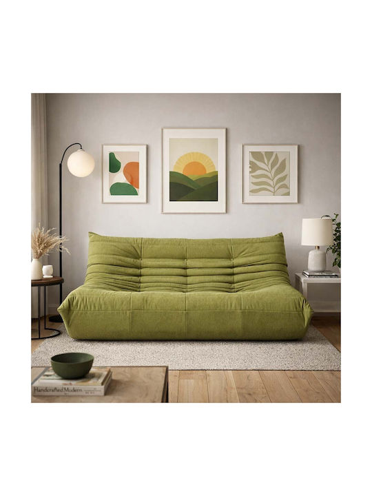 Togo Three-Seater Couch Khaki 174x102x70 cm