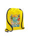 Koupakoupa Steal A Brainrot Six Seven Yellow Gym Back Sports Bag