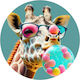 Bunte Giraffe
