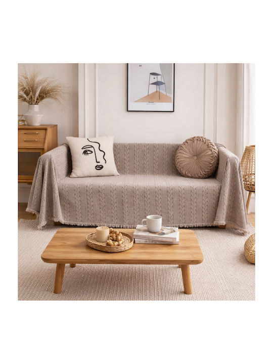My Home Luxury Seada Sofa Throw Jacquard 180x24...