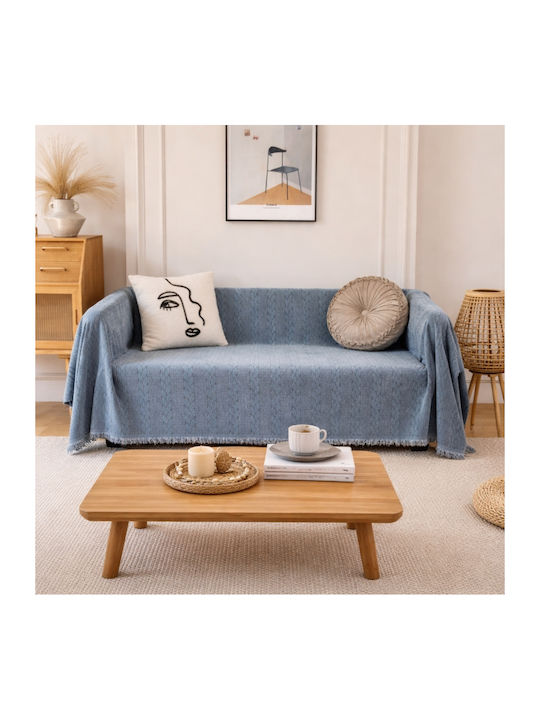 My Home Luxury Seada Three-Seater Sofa Throw Ja...