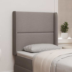vidaXL Fabric Bed Headboard Brown 80cm