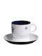 Marine Business Northwind Tea Cups Set Made of Porcelain White 6 Pieces