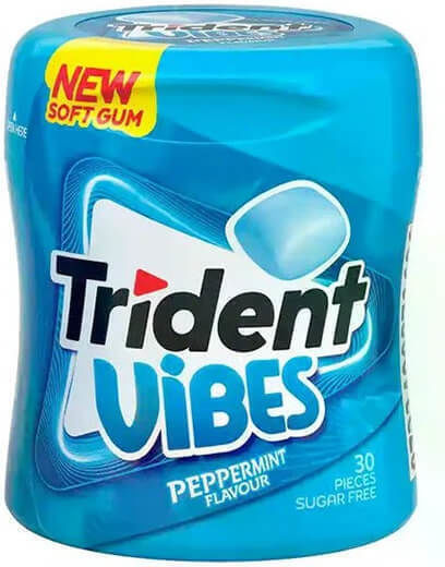 Trident Τσίχλες Χωρίς Προσθήκη Ζάχαρης 30τμχ 70gr
