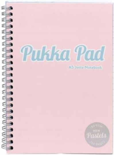 Pukka Pad Spirale Schulheft Geregelt A5 200 Papiereinlagen Rosa