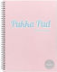 Pukka Pad Spiral Ruled Notebook A4 200 Paper Sheets Pink