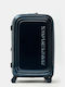 Mandarina Duck Logoduck Medium Blue Metallic Travel Suitcase with 4 Wheels Height 69cm