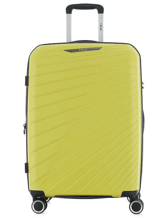 RCM Medium Green Travel Suitcase with 4 Wheels ...
