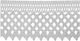Cotton Lace Crochet Geometric Pattern White 7.5cm Width Price Per Meter