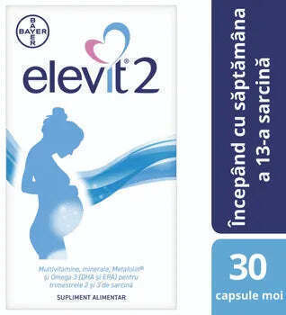 Bayer Elevit 2 550mg Συμπλήρωμα για την Ενίσχυση του Ανοσοποιητικού 30 κάψουλες