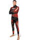 Omer Red Stone Divisible Wetsuit Shaved for Speargun Red 7mm